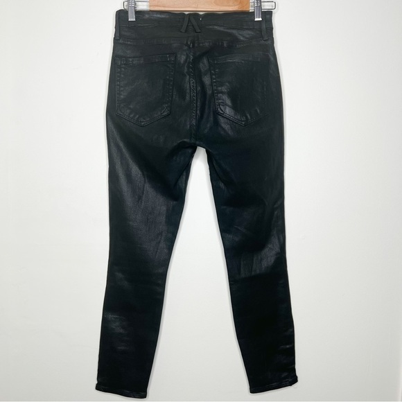 Good American Good Waist Waxed Black Size 4 - Picture 2 of 11